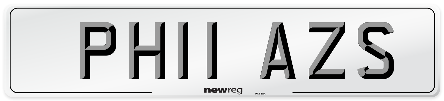 PH11 AZS Number Plate from New Reg
